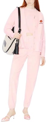 (Women) KENZO V-Neck Button-Up Knit Cardigan Pink Graphic Print. FD52SW0374ME-34 Shop (Women) KENZO V-Neck Button-Up Knit Cardigan Pink Graphic Print. FD52SW0374ME-34