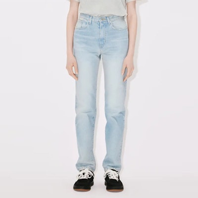 (Women) KENZO Washed Zip Fly Straight-Leg Jeans Light Blue FD62DP2106B8-DS Purchase (Women) KENZO Washed Zip Fly Straight-Leg Jeans Light Blue FD62DP2106B8-DS