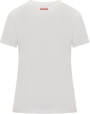 (Women) KENZO White Animal Print Logo Crewneck T-Shirt FE52TS1134SG-02 Lookbook (Women) KENZO White Animal Print Logo Crewneck T-Shirt FE52TS1134SG-02