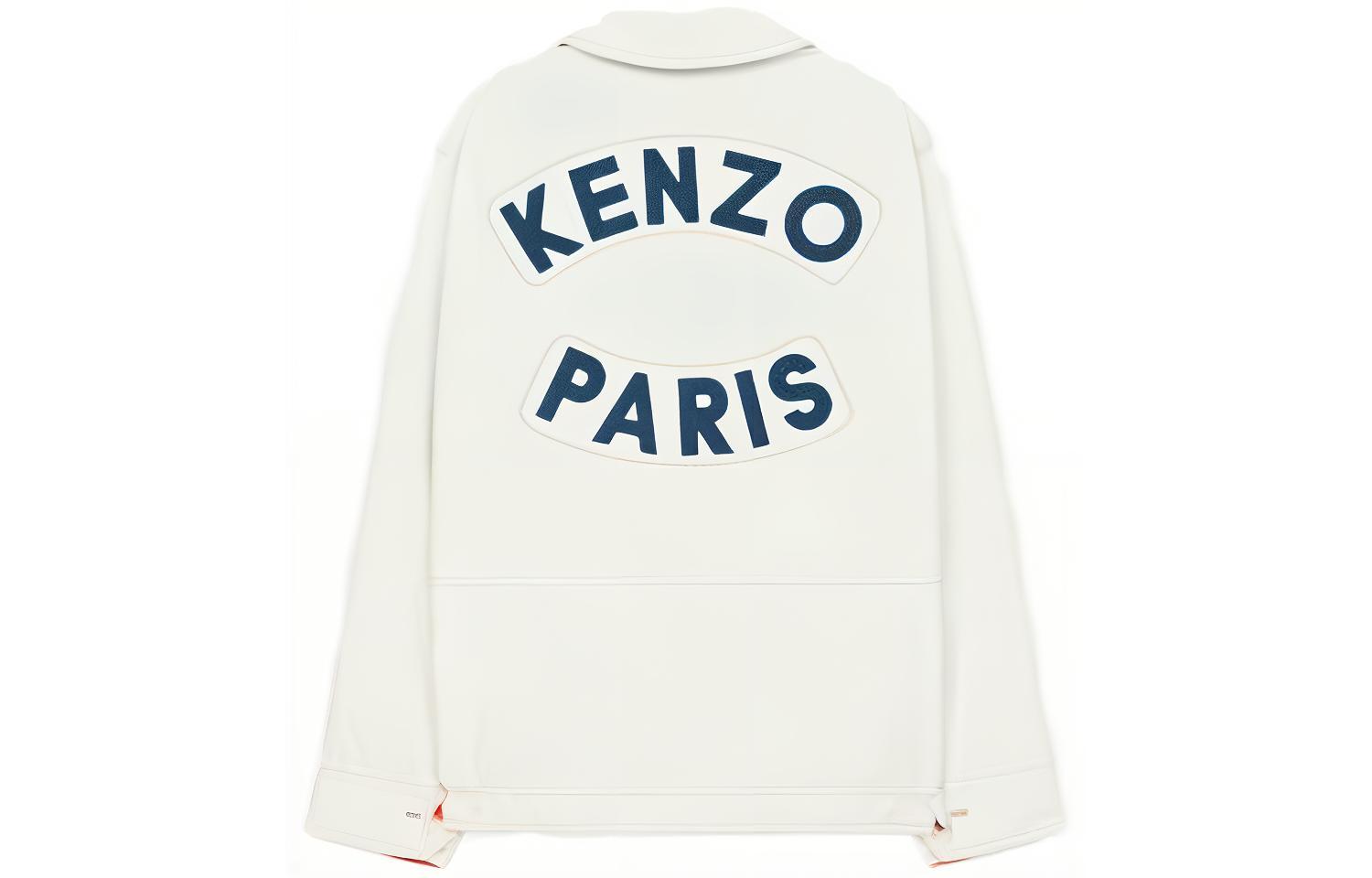 Lookbook (W) 겐조 화이트 버튼 알파벳 프린트 자켓. FD52VE0379RT02