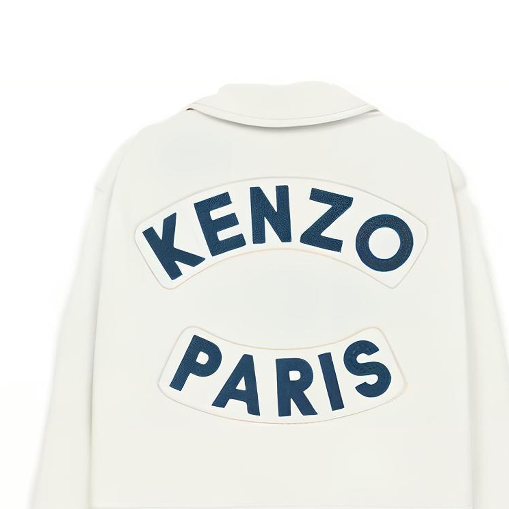 Shop (W) 겐조 화이트 버튼 알파벳 프린트 자켓. FD52VE0379RT02