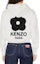 Purchase (Women) KENZO White Hoodie with Logo Long Sleeve Pullover. FD62SW1134MF-02