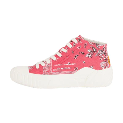 (W) Kenzo Bandana Canvas High-Top Sneakers 'Pink'
