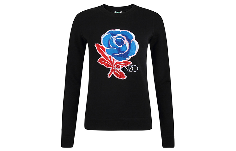 (Women) Kenzo Black Cartoon Crewneck Pullover Sweatshirt F952SW776952-99