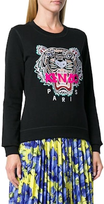 (W) KENZO 黑色经典刺绣虎头卫衣 F862SW7054XA-99 Purchase (W) KENZO 黑色经典刺绣虎头卫衣 F862SW7054XA-99