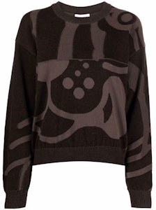 (W) KENZO ブラック カラーブロック グラフィック クルーネック セーター. FB62PU6403TC-99 Order (W) KENZO ブラック カラーブロック グラフィック クルーネック セーター. FB62PU6403TC-99