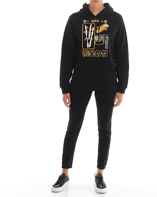 (W) KENZO Sudadera Negra de Algodón con Diseño Bordado F96-2SW764-962-99 Shop (W) KENZO Sudadera Negra de Algodón con Diseño Bordado F96-2SW764-962-99