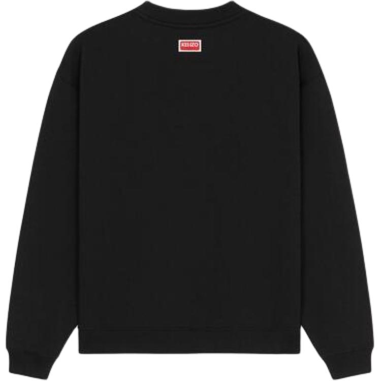 (Women) Kenzo Black Crewneck Animal Letter Print Pullover Sweatshirt FD62SW1044MF-99J 圖 3