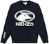 Buy (Women) Kenzo Black Crewneck Sweatshirt with Bull Print FB52SW8924MO-99
