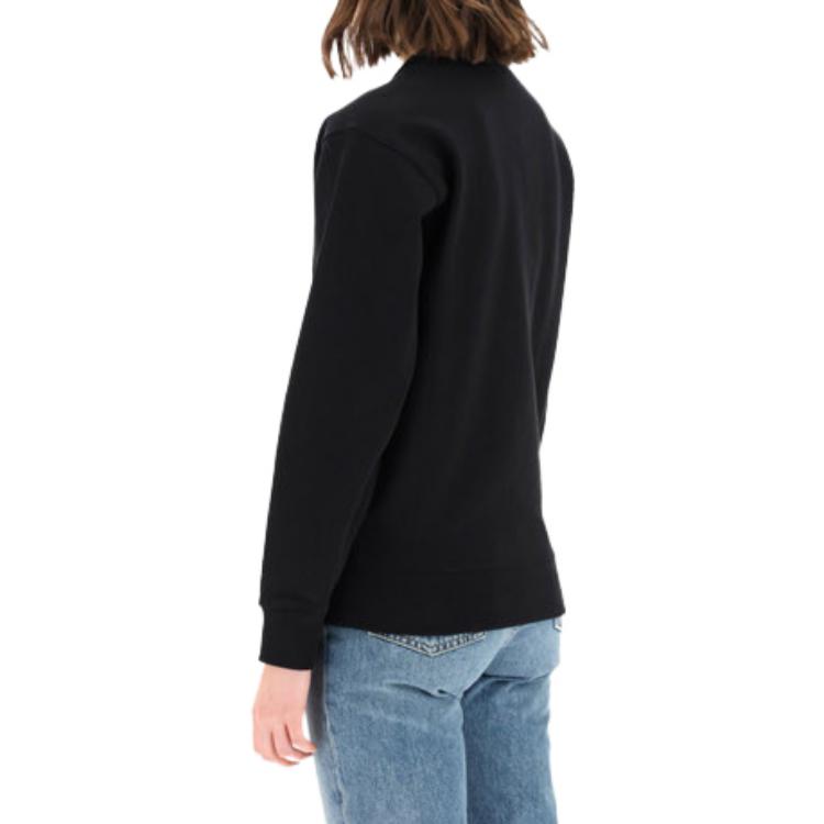 Purchase (Women) Kenzo Black Crewneck Sweatshirt with Bull Print FB52SW8924MO-99