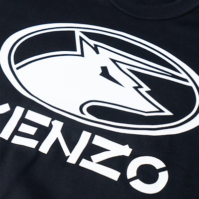 (Women) Kenzo Black Crewneck Sweatshirt with Bull Print FB52SW8924MO-99 Details for (Women) Kenzo Black Crewneck Sweatshirt with Bull Print FB52SW8924MO-99