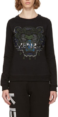 (W) 겐조 블랙 자수 타이거 크루넥 스웨트셔츠 F762SW7144XD-99 Shop (W) 겐조 블랙 자수 타이거 크루넥 스웨트셔츠 F762SW7144XD-99