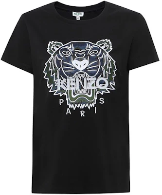 (W) KENZO Baju-T Hitam Sulam Kepala Harimau F762TS8494YG-99 Buy (W) KENZO Baju-T Hitam Sulam Kepala Harimau F762TS8494YG-99