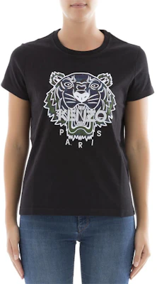 (W) KENZO Baju-T Hitam Sulam Kepala Harimau F762TS8494YG-99 Purchase (W) KENZO Baju-T Hitam Sulam Kepala Harimau F762TS8494YG-99