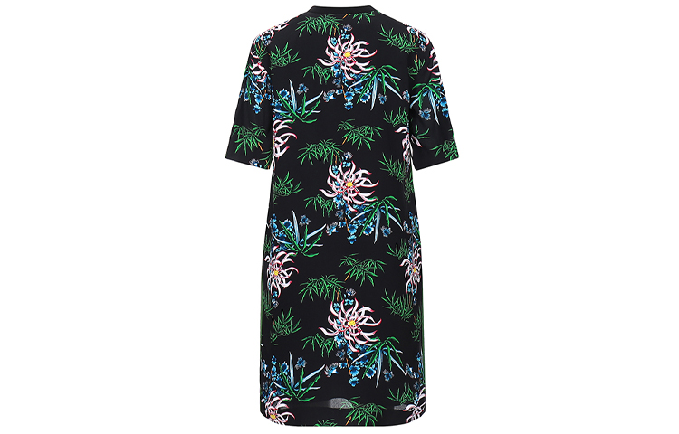 Lookbook (W) KENZO 黑色花卉背面印花连衣裙 FA5-2RO193-5AC-59