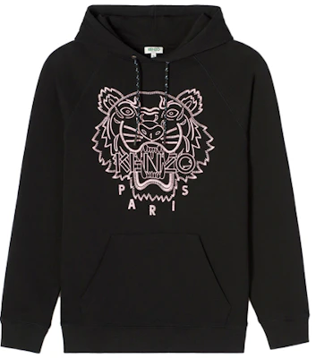 (Women) KENZO Black Hoodie with Embroidered Tiger Head F96-2SW864-4X5-99 Buy (Women) KENZO Black Hoodie with Embroidered Tiger Head F96-2SW864-4X5-99
