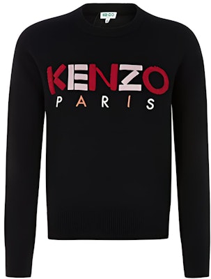 (W) KENZO Sweater Hitam Rajut dengan Warna Blok dan Cetak Huruf. FA52PU507808-99-1 Buy (W) KENZO Sweater Hitam Rajut dengan Warna Blok dan Cetak Huruf. FA52PU507808-99-1