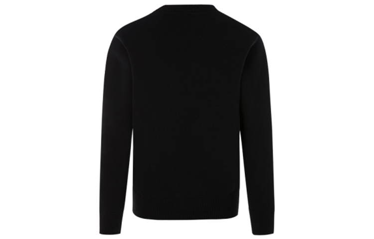 Lookbook (W) KENZO Sweater Hitam Rajut dengan Warna Blok dan Cetak Huruf. FA52PU507808-99-1