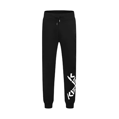 (Women) KENZO Black Logo Print Jogger Sweatpants FA62PA7224MS-99