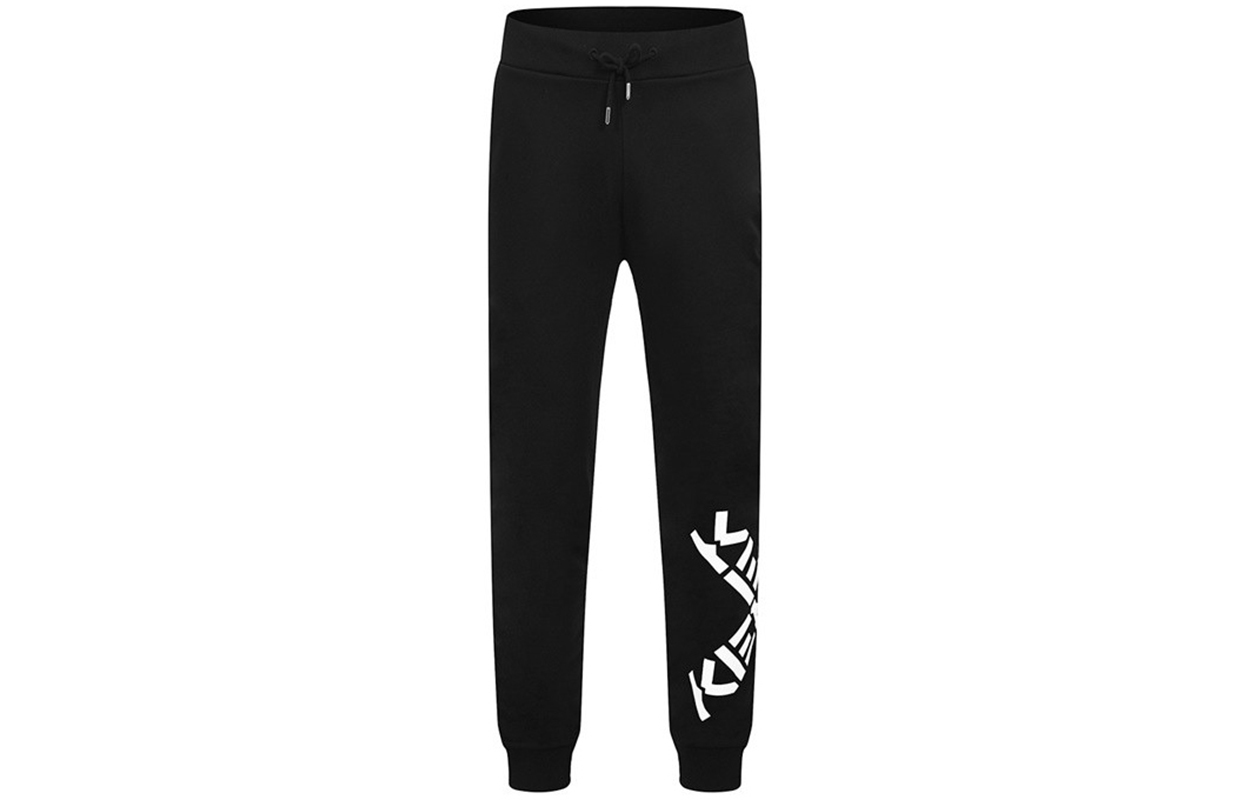 Order (W) KENZO 黑色標誌印花運動長褲 FA62PA7224MS-99