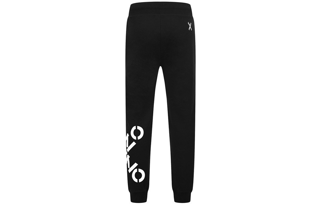 Lookbook (W) KENZO 黑色標誌印花運動長褲 FA62PA7224MS-99