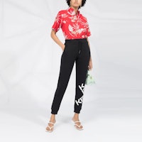 (W) KENZO 黑色標誌印花運動長褲 FA62PA7224MS-99 Purchase (W) KENZO 黑色標誌印花運動長褲 FA62PA7224MS-99