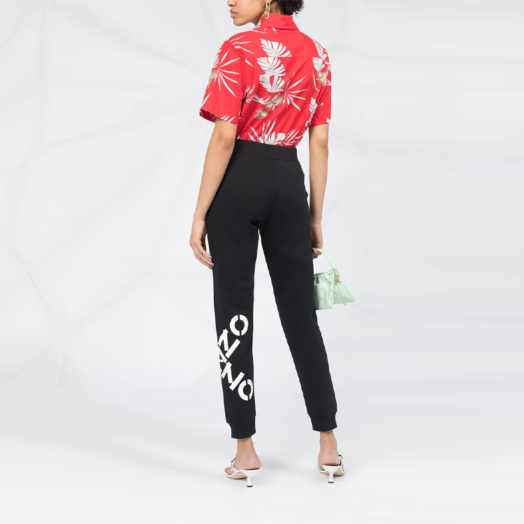 Details for (W) KENZO 黑色標誌印花運動長褲 FA62PA7224MS-99