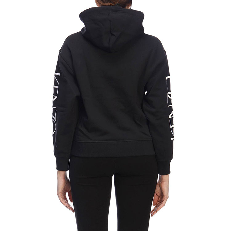 Purchase (W) Kenzo 黑色玫瑰标志连帽卫衣 F952SW780952-99