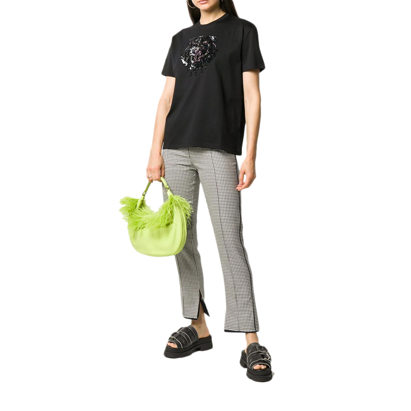(Women) KENZO Black Sequined Tiger Head T-Shirt FA52TS9584YN-99 圖 5
