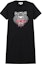 Buy (W) KENZO 黑色短袖連衣裙,虎頭圖案設計 FA62RO7754YA-99