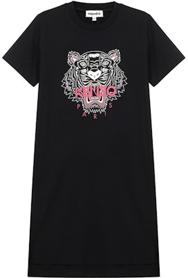 (W) KENZO 黑色短袖連衣裙,虎頭圖案設計 FA62RO7754YA-99 Order (W) KENZO 黑色短袖連衣裙,虎頭圖案設計 FA62RO7754YA-99