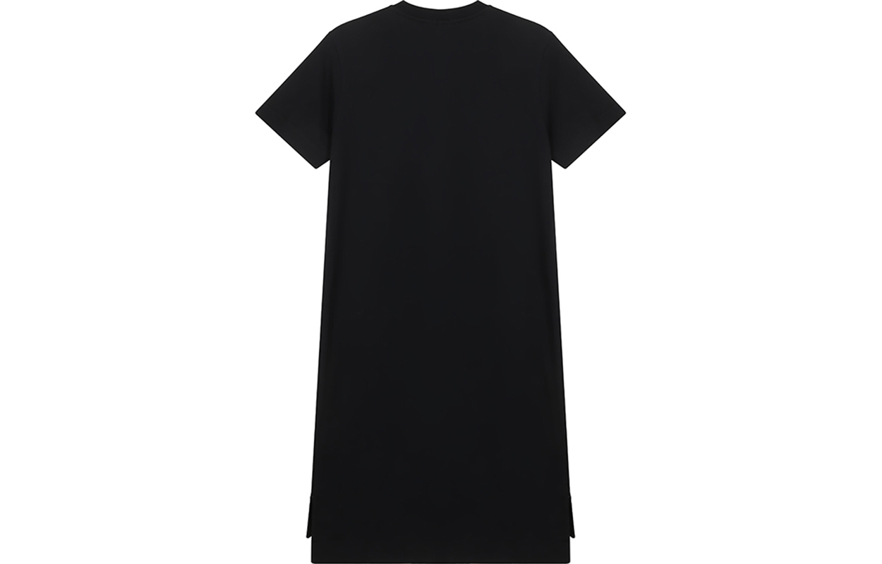 Lookbook (W) KENZO 黑色短袖連衣裙，虎頭圖案設計 FA62RO7754YA-99