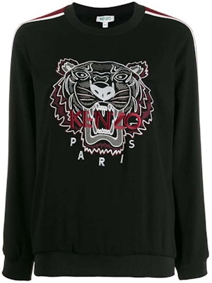 (W) KENZO 黑色条纹虎头标志卫衣 F962TO0105AC-99 Buy (W) KENZO 黑色条纹虎头标志卫衣 F962TO0105AC-99