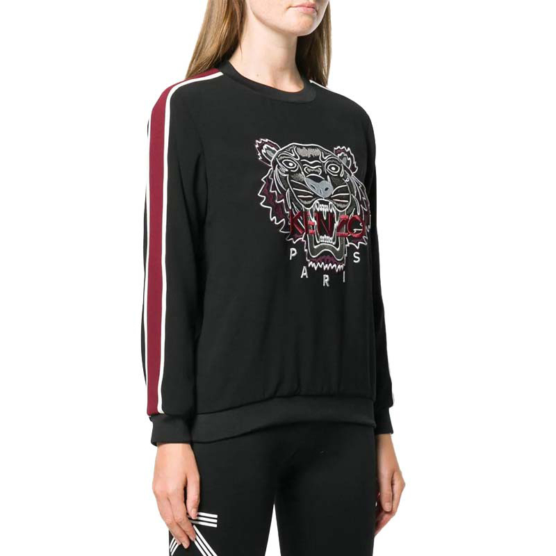 Lookbook (W) KENZO 黑色条纹虎头标志卫衣 F962TO0105AC-99