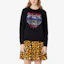 Purchase (W) Kenzo Sweatshirt Hitam dengan Bordir Kepala Harimau Warna-Warni F962SW8074XE-99