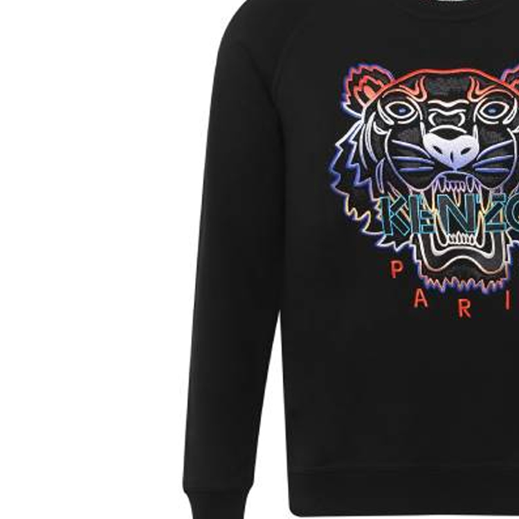 (Women) Kenzo Black Sweatshirt with Colorful Embroidered Tiger Head F962SW8074XE-99 圖 9