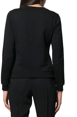 (Women) Kenzo Black Sweatshirt with Leopard Print Logo F952SW775952-99 Shop (Women) Kenzo Black Sweatshirt with Leopard Print Logo F952SW775952-99