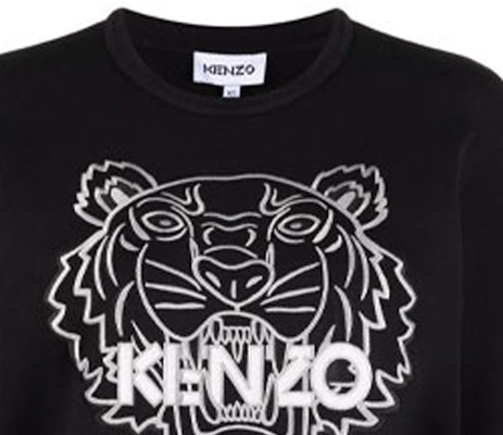 (W) KENZO 黑色刺繡虎頭圓領衛衣 FB62SW8204XH-99 Details for (W) KENZO 黑色刺繡虎頭圓領衛衣 FB62SW8204XH-99