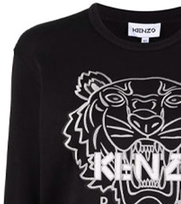 (W) KENZO 黑色刺繡虎頭圓領衛衣 FB62SW8204XH-99 Sizing (W) KENZO 黑色刺繡虎頭圓領衛衣 FB62SW8204XH-99