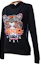 Shop (W) KENZO ブラックタイガー刺繍スウェットシャツ 762SW7054XPJW-99