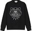 Order (W) Sudadera de terciopelo negra KENZO con bordado de tigre. FA62SW8244XJ-99
