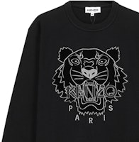 (W) 겐조 블랙 타이거 자수 벨벳 크루넥 스웻셔츠 FA62SW8244XJ-99 Details for (W) 겐조 블랙 타이거 자수 벨벳 크루넥 스웻셔츠 FA62SW8244XJ-99