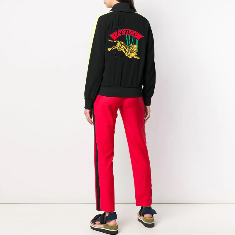 Shop (W) Kenzo 黑色虎頭圖案休閒外套 F952BL0915AC-99