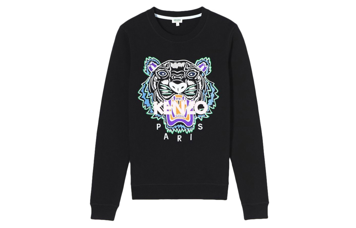 (Women) KENZO Black Tiger Head Crewneck Sweatshirt F852SW7054XA-99