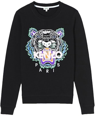 (W) KENZO 黑色虎头圆领卫衣 F852SW7054XA-99 Buy (W) KENZO 黑色虎头圆领卫衣 F852SW7054XA-99