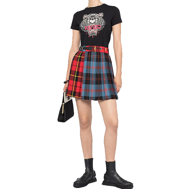 Details for (W) Camiseta Negra de Manga Corta con Gráfico de Cabeza de Tigre KENZO. FA62TS8464YB-99