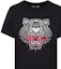 Sizing (W) Camiseta Negra de Manga Corta con Gráfico de Cabeza de Tigre KENZO. FA62TS8464YB-99