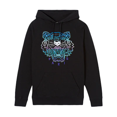 (Women) KENZO Black Tiger Head Hoodie Sweatshirt F962SW7704X7-99