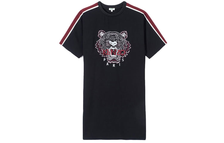 Order (W) KENZO 黑色虎頭條紋連衣裙 F962RO0645AC-99