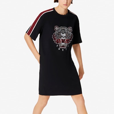 (W) KENZO 黑色虎頭條紋連衣裙 F962RO0645AC-99 Sizing (W) KENZO 黑色虎頭條紋連衣裙 F962RO0645AC-99